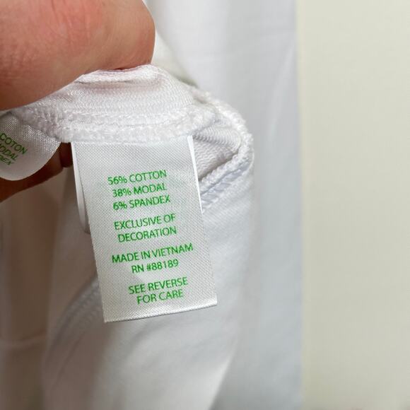 LILLY PULITZER UPF 50 Delphine Zip-Up Jacket Resort White Sz XL Embroidered {N9} - Picture 8 of 9